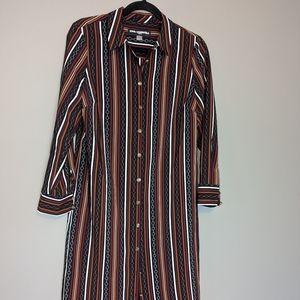 Karl Lagerfeld Paris chain print blouse dr…